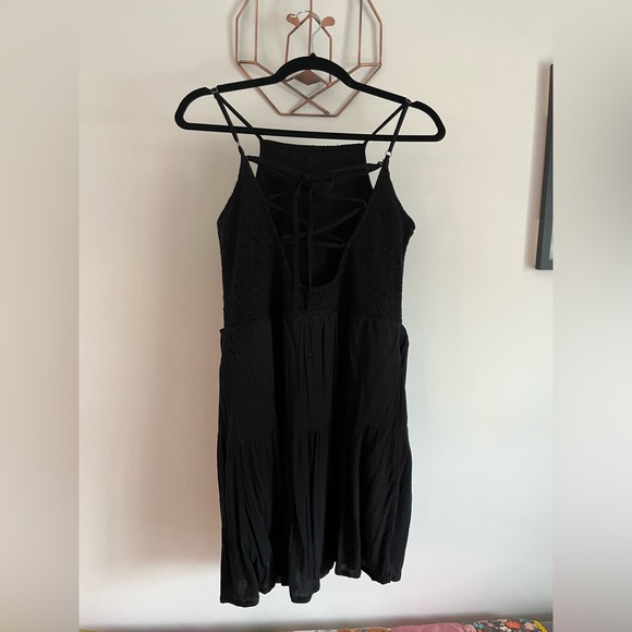 Abercrombie and Fitch Size Medium Black Lace Sundress - Picture 2 of 7